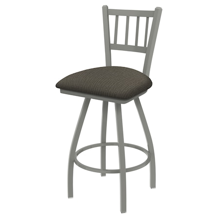 Holland Bar Stool Co 25" Swivel Counter Stool, Nickel Finish, Graph Chalice Seat X810